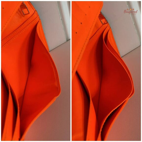 Authentic Louis Vuitton Orange Damier Infini Leather Brazza Bifold Wallet SP4182 - Picture 13 of 13